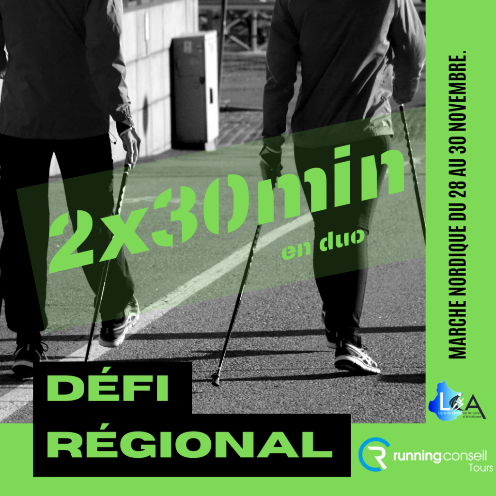 Résultats du défi 2x30min – Marche&nbsp;nordique