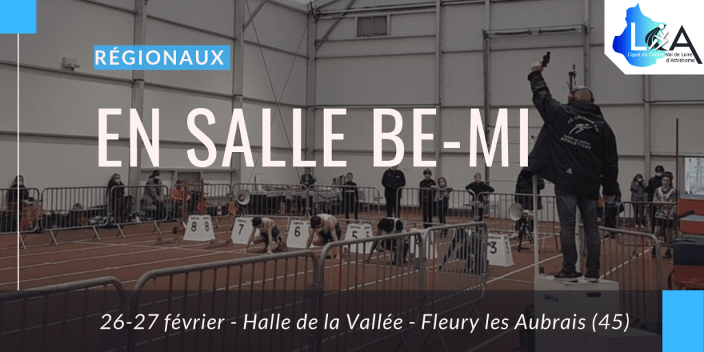 Championnats régionaux en salle be-mi et épreuves de marche : Résultats en&nbsp;direct