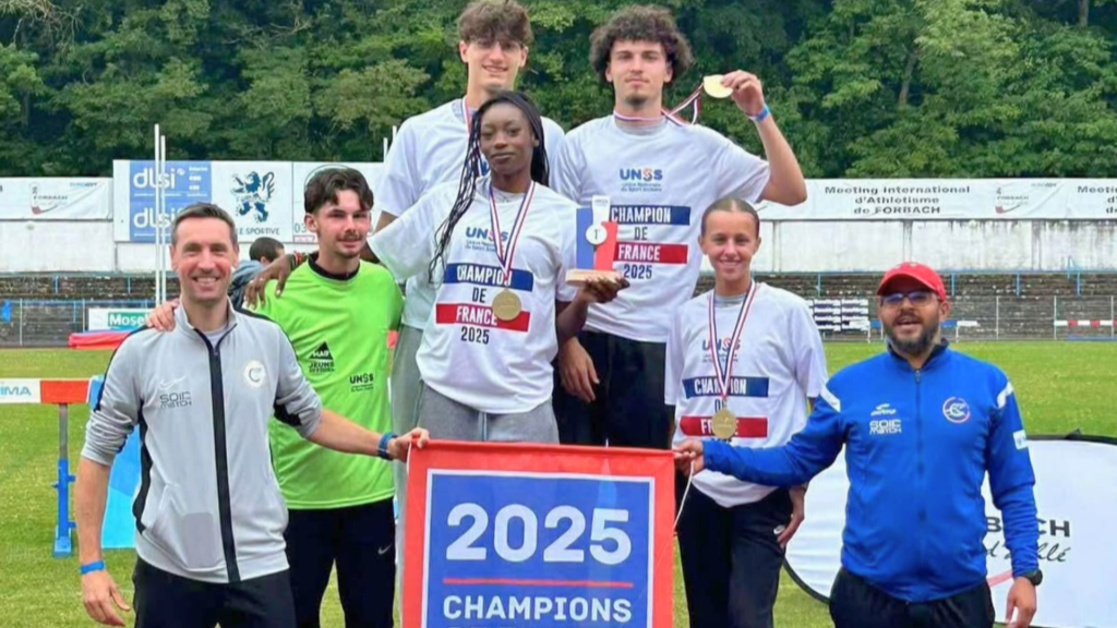 Section athlé Blois, champions de France&nbsp;UNSS