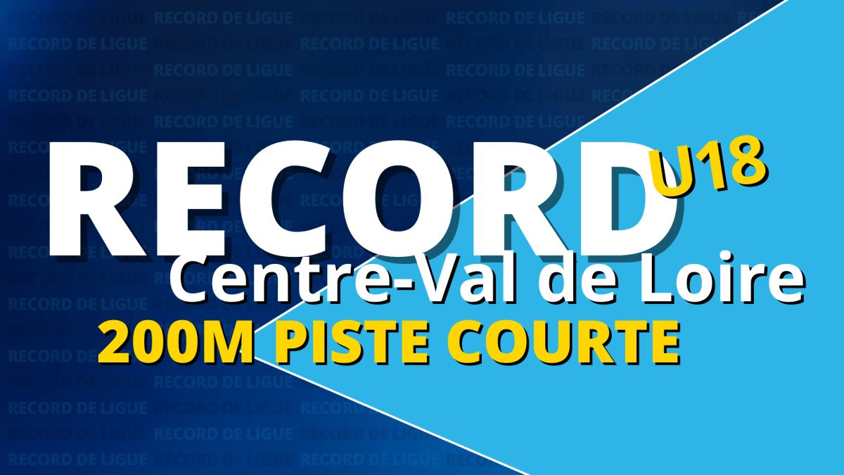 Record de Ligue : Timéo Chevalier sur 200m piste&nbsp;courte