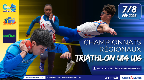 Championnats régionaux de triathlon U14/U16 en&nbsp;salle