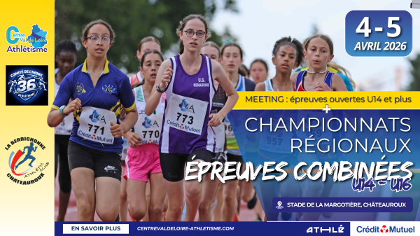 Championnats régionaux d&rsquo;épreuves combinées U14 et U16&nbsp;2025/26