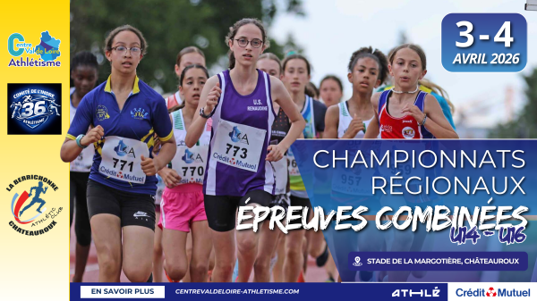 Championnats régionaux d&rsquo;épreuves combinées U14 et U16&nbsp;2025/26