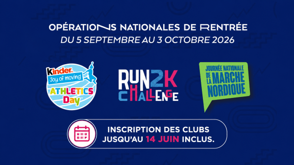 Opérations de rentrée : inscrivez votre club&nbsp;!